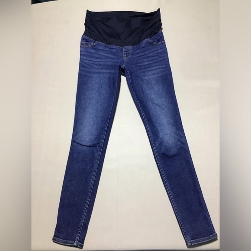 Old Navy Maternity Full Panel Dark Blue Skinny Jeans